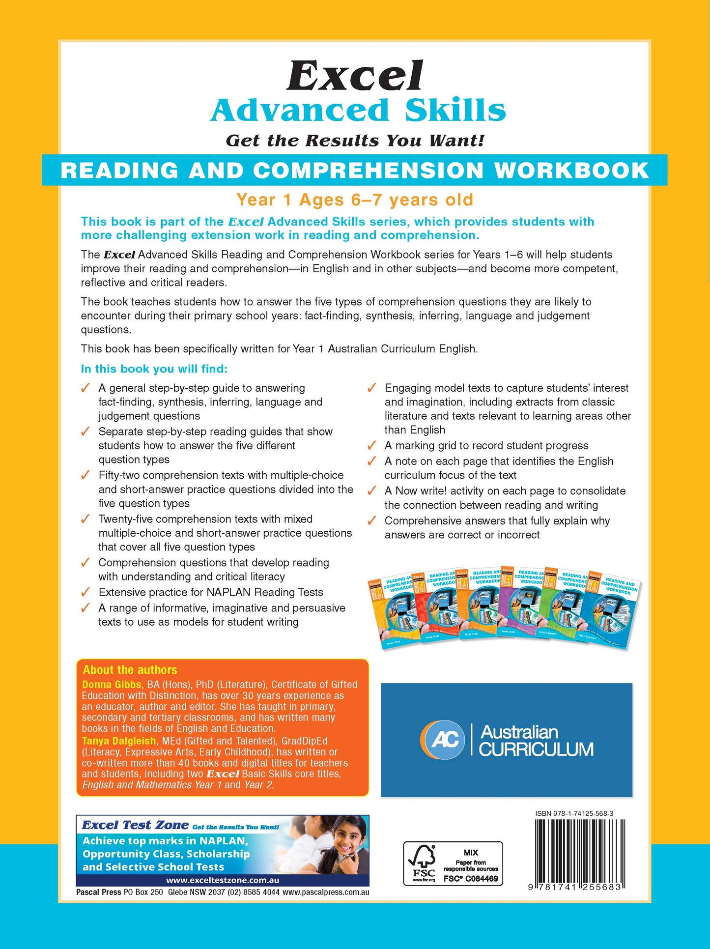 Excel Advanced Skills - Reading and Comprehension Workbook Year 1