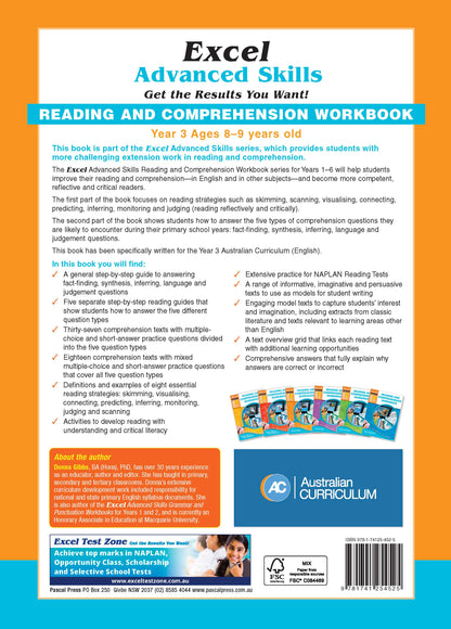 Excel Advanced Skills - Reading and Comprehension Workbook Year 3