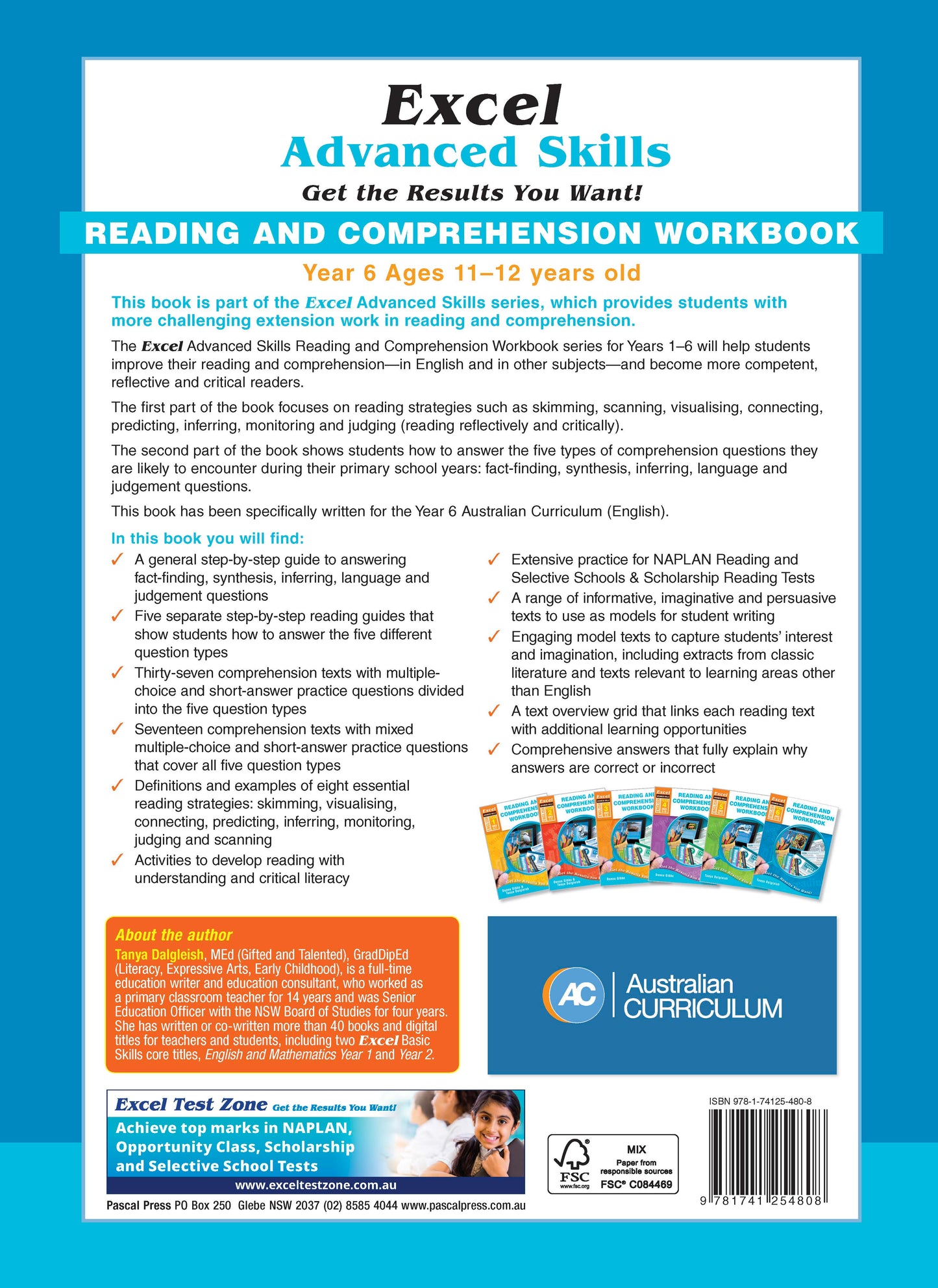 Excel Advanced Skills - Reading and Comprehension Workbook Year 6