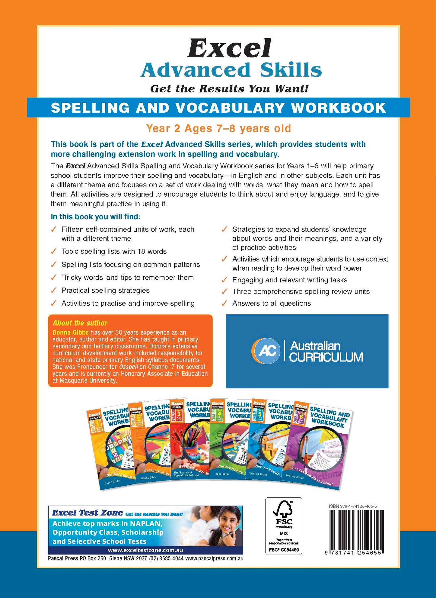 Excel Advanced Skills - Spelling and Vocabulary Workbook Year 2