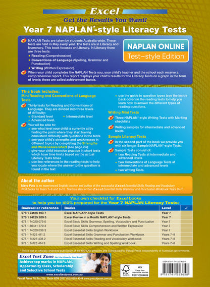 Excel Year 7 NAPLAN*-style Literacy Tests