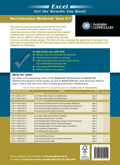 Excel Essential Skills - Non-Calculator Workbook Years 6-7
