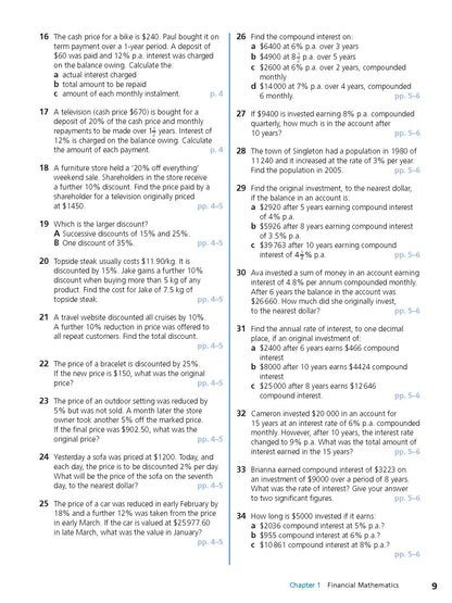 Excel Study Guide - Advanced Mathematics Years 9-10