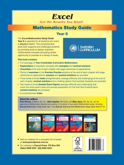Excel Study Guide - Mathematics Year 8