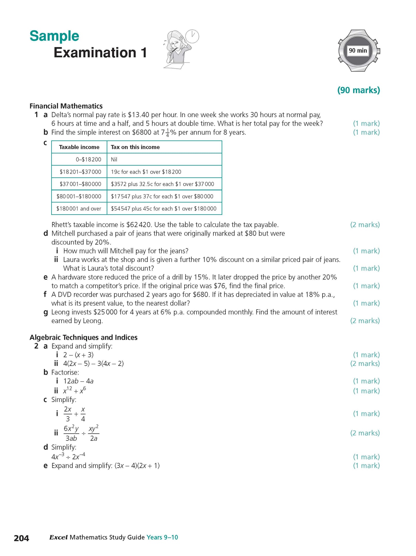 Excel Study Guide - Mathematics Years 9-10