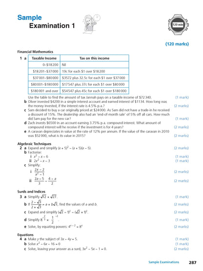 Excel Study Guide - Advanced Mathematics Years 9-10