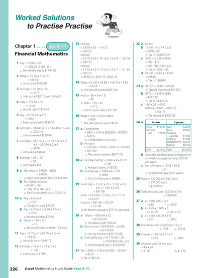 Excel Study Guide - Mathematics Years 9-10