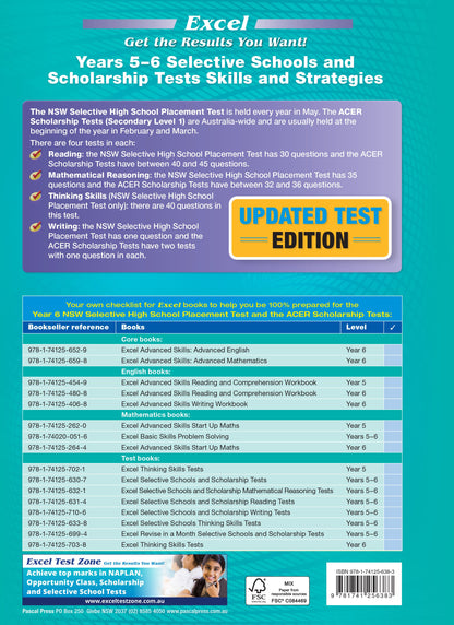 Excel Test Skills - Selective Schools and Scholarship Tests Skills & Strategies Years 5-6
