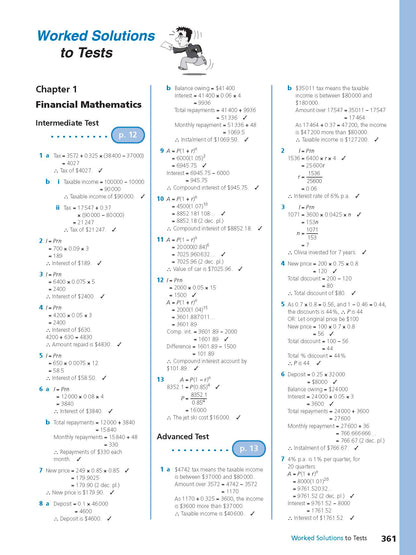 Excel Study Guide - Advanced Mathematics Years 9-10