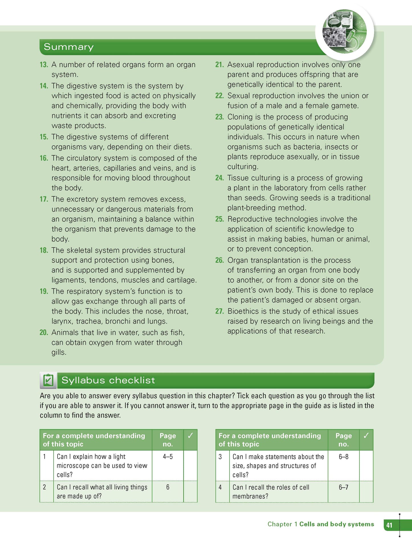 Excel Study Guide - Science Year 8