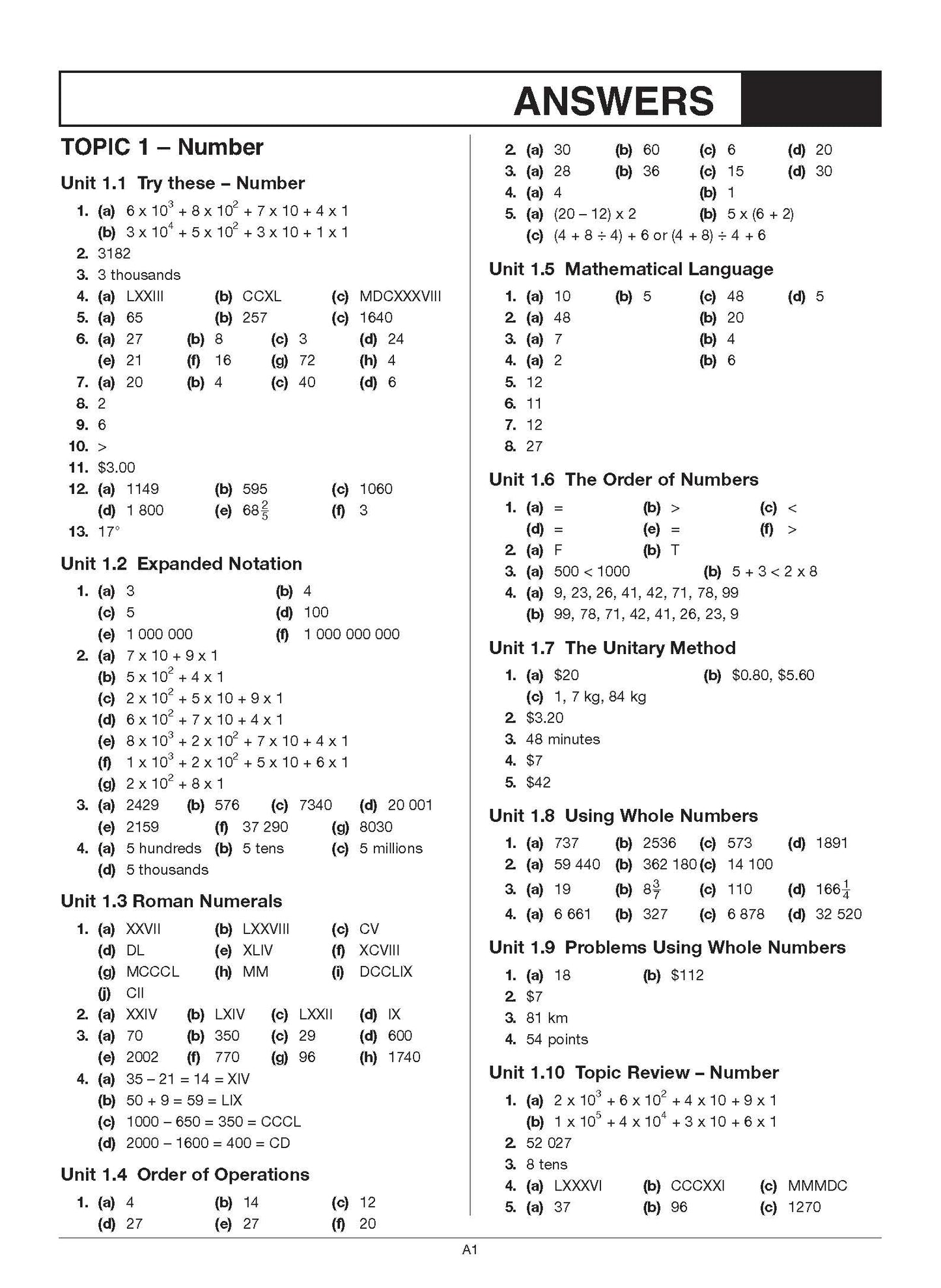 Excel Basic Skills - Whole Numbers, Decimals, Percentages and Fractions Year 7