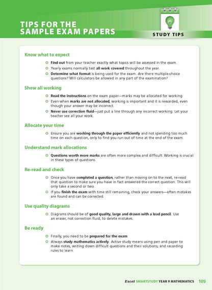 Excel SmartStudy - Mathematics Year 9