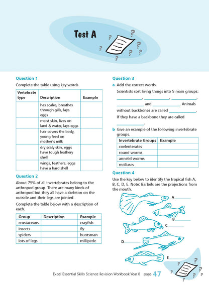 Excel Essential Skills - Science Revision Workbook Year 8