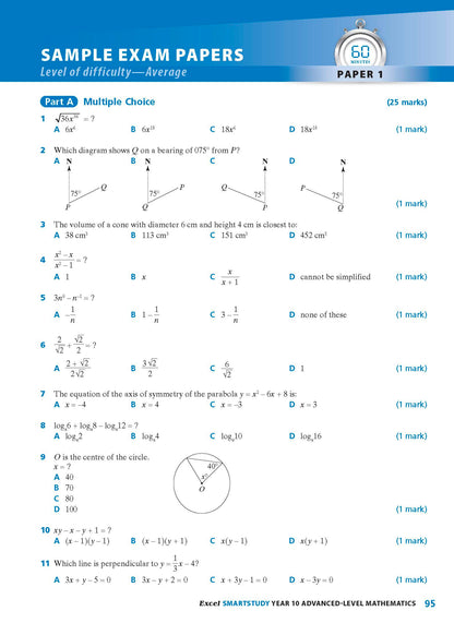 Excel SmartStudy - Advanced Mathematics Year 10