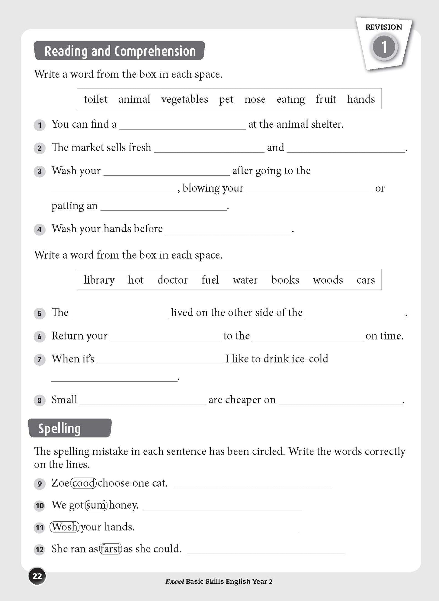 Excel Basic Skills - English Year 2