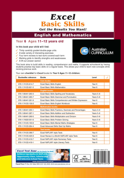 Excel Basic Skills - English and Mathematics Year 6