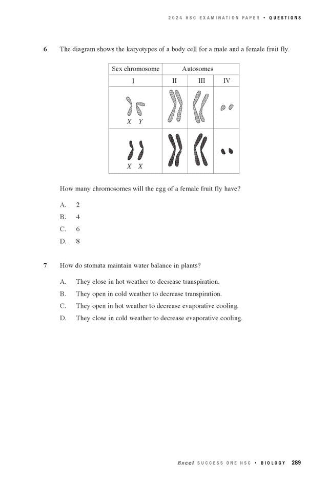 Excel Success One HSC Year 12 Biology (2025 Edition)