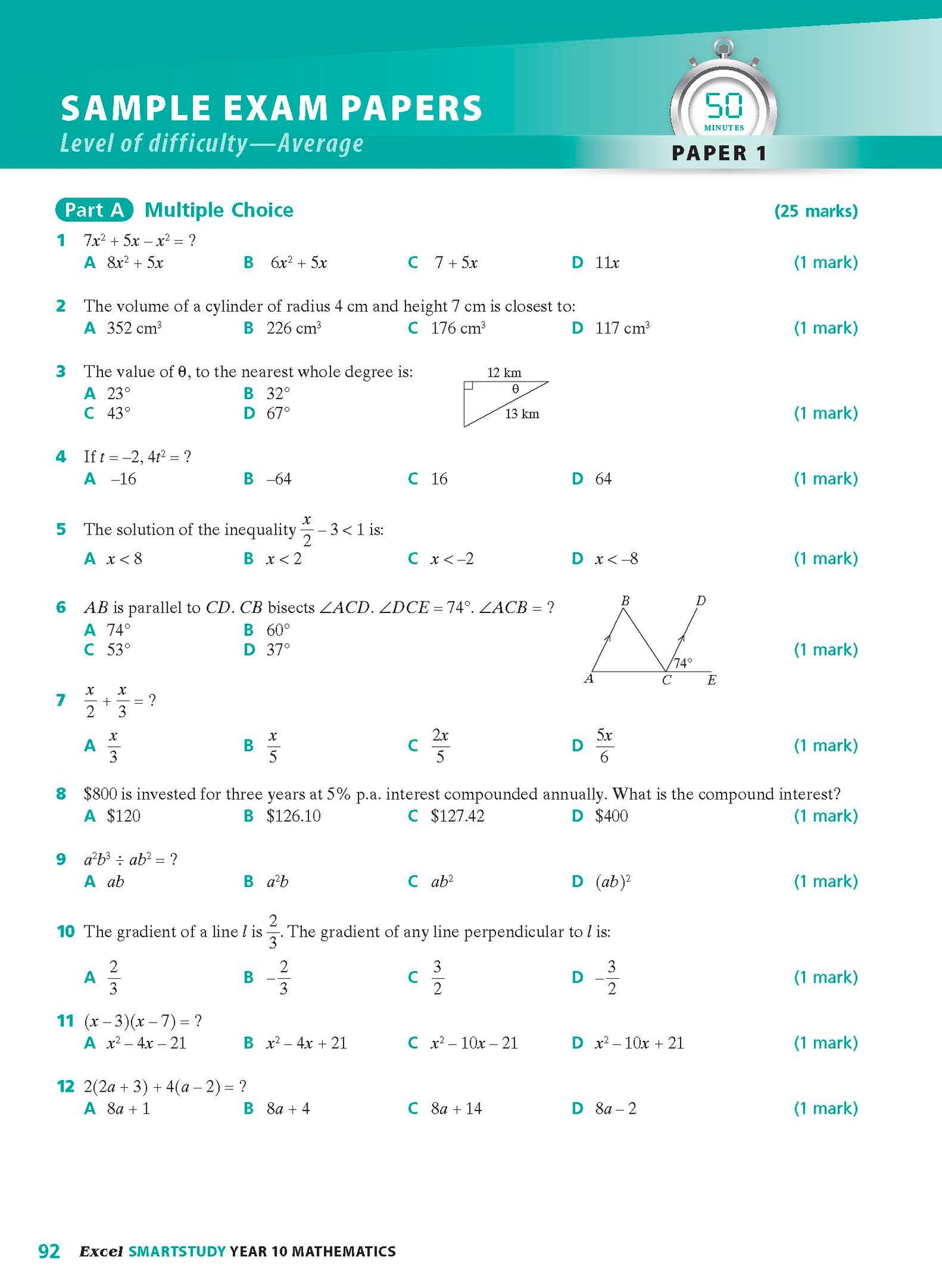 Excel SmartStudy - Mathematics Year 10