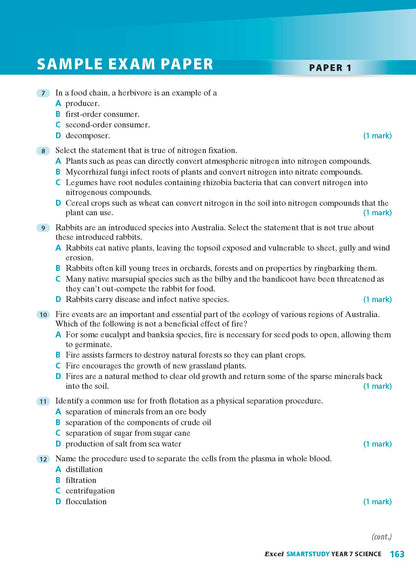 Excel SmartStudy - Science Year 7