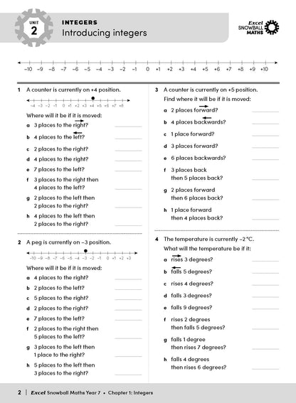 Excel Snowball - Maths Year 7