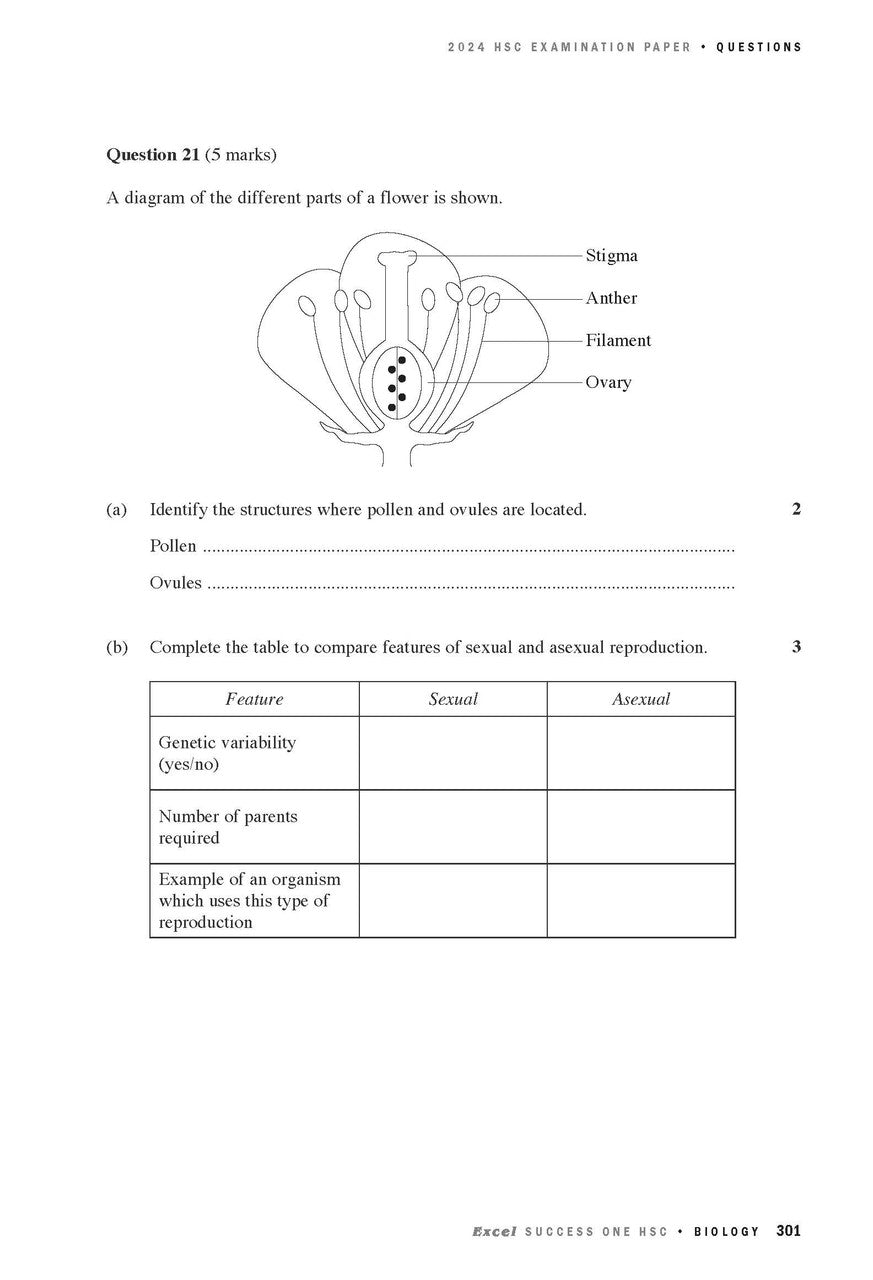 Excel Success One HSC Year 12 Biology (2025 Edition)