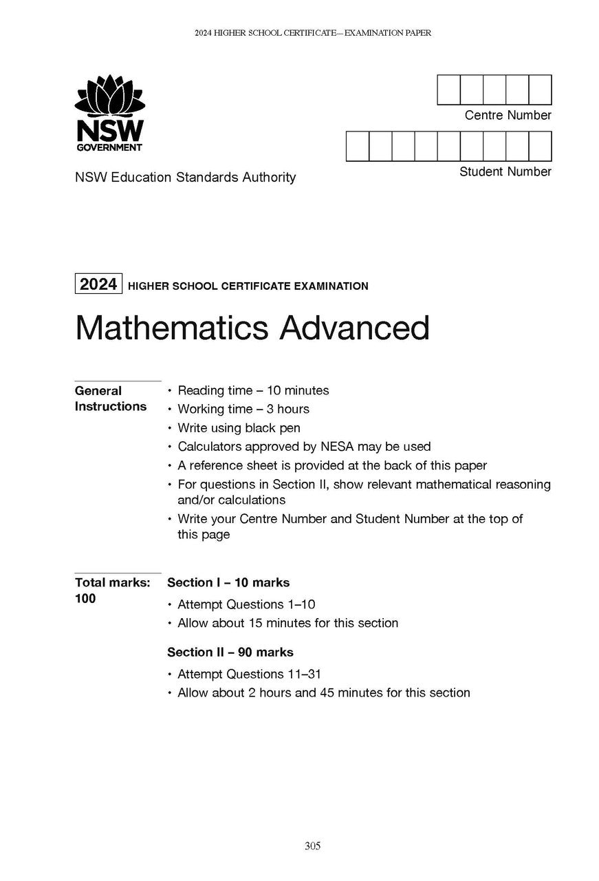 Excel HSC Year 12 Maths Advanced Book Pack