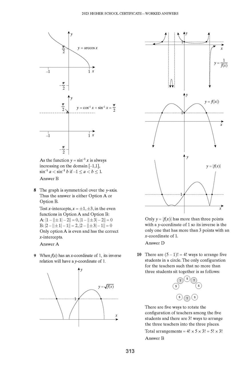 Excel Success One HSC Year 12 Mathematics Extension 1 (2025 Edition)