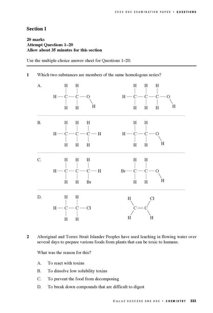 Excel Success One HSC Year 12 Chemistry (2025 Edition)