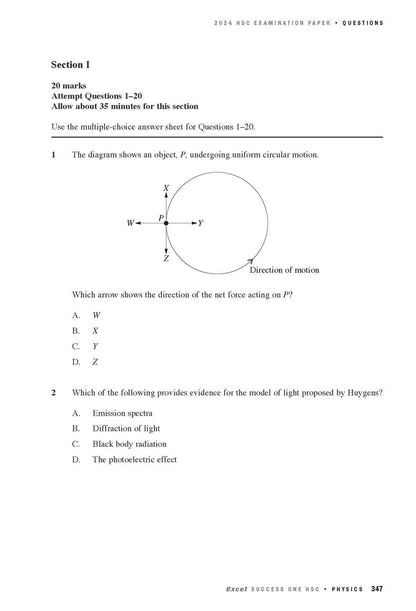Excel Success One HSC Year 12 Physics (2025 Edition)