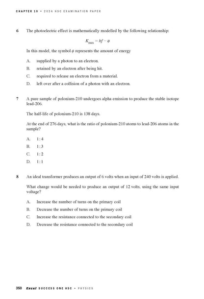 Excel Success One HSC Year 12 Physics (2025 Edition)