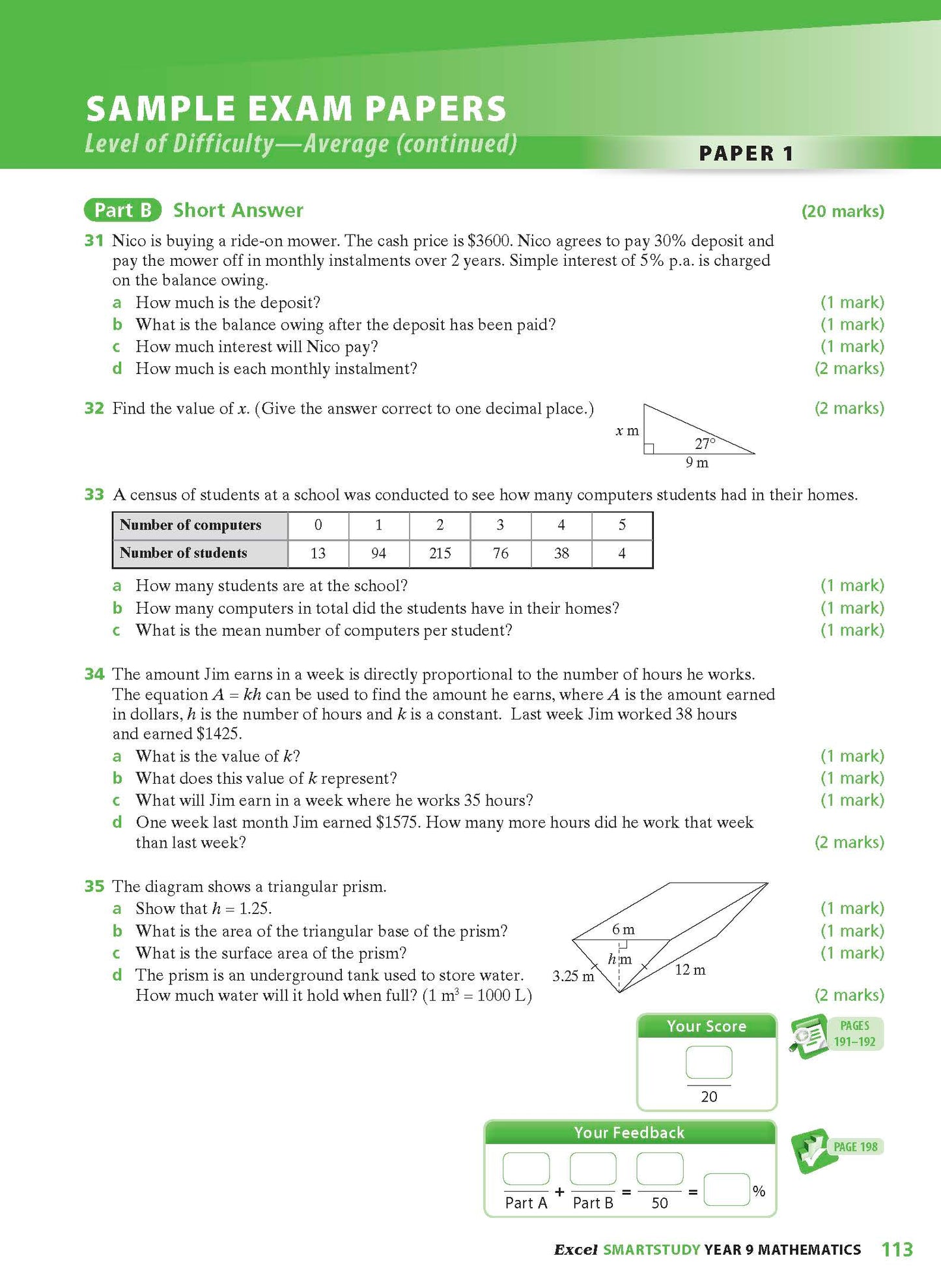 Excel SmartStudy - Mathematics Year 9
