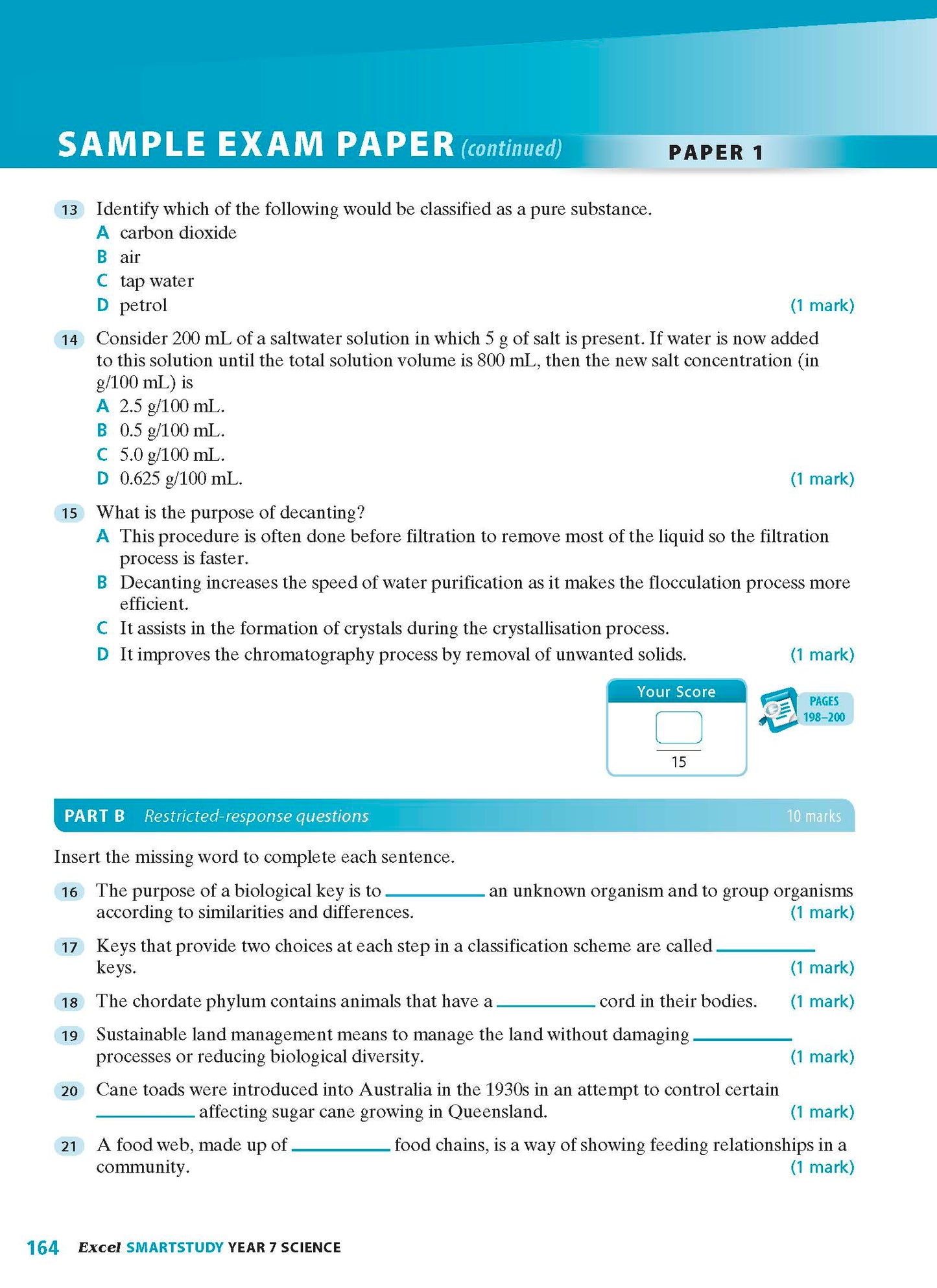 Excel SmartStudy - Science Year 7