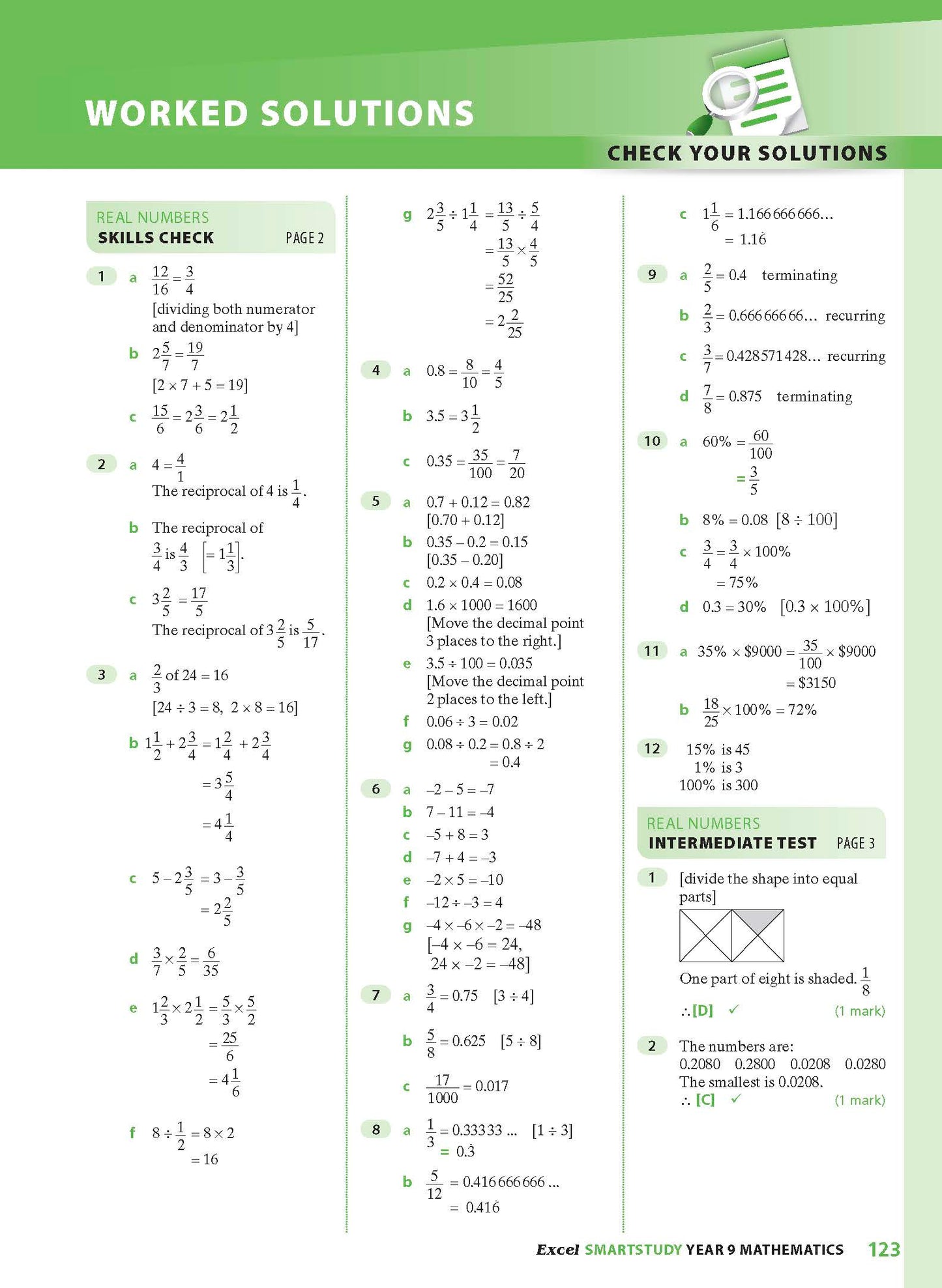 Excel SmartStudy - Mathematics Year 9