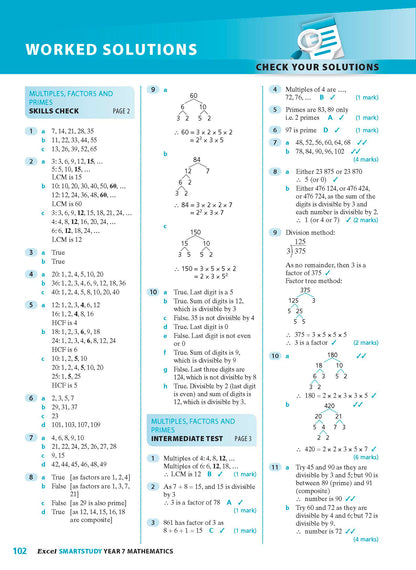 Excel SmartStudy - Mathematics Year 7