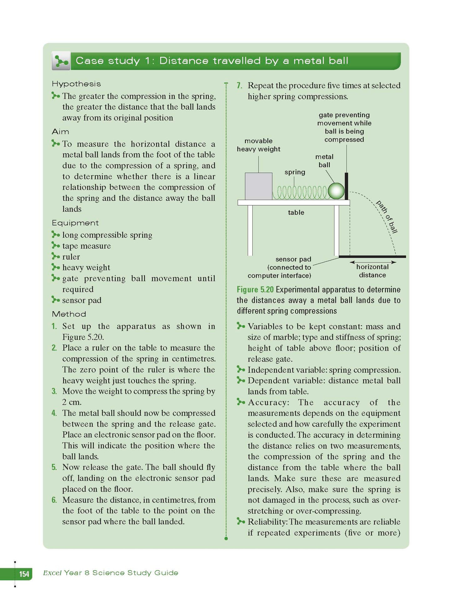Excel Study Guide - Science Year 8