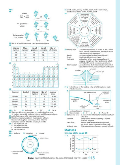Excel Essential Skills - Science Revision Workbook Year 10