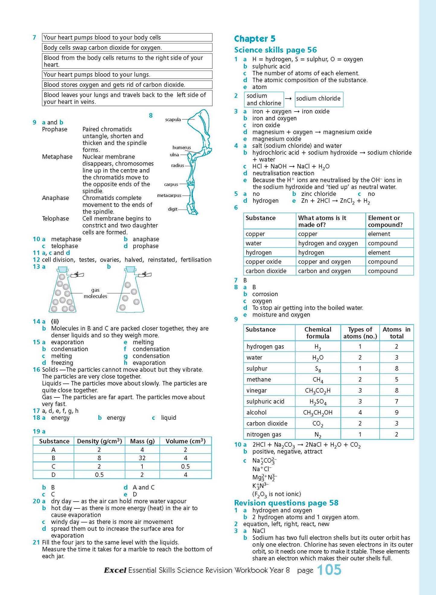 Excel Essential Skills - Science Revision Workbook Year 8