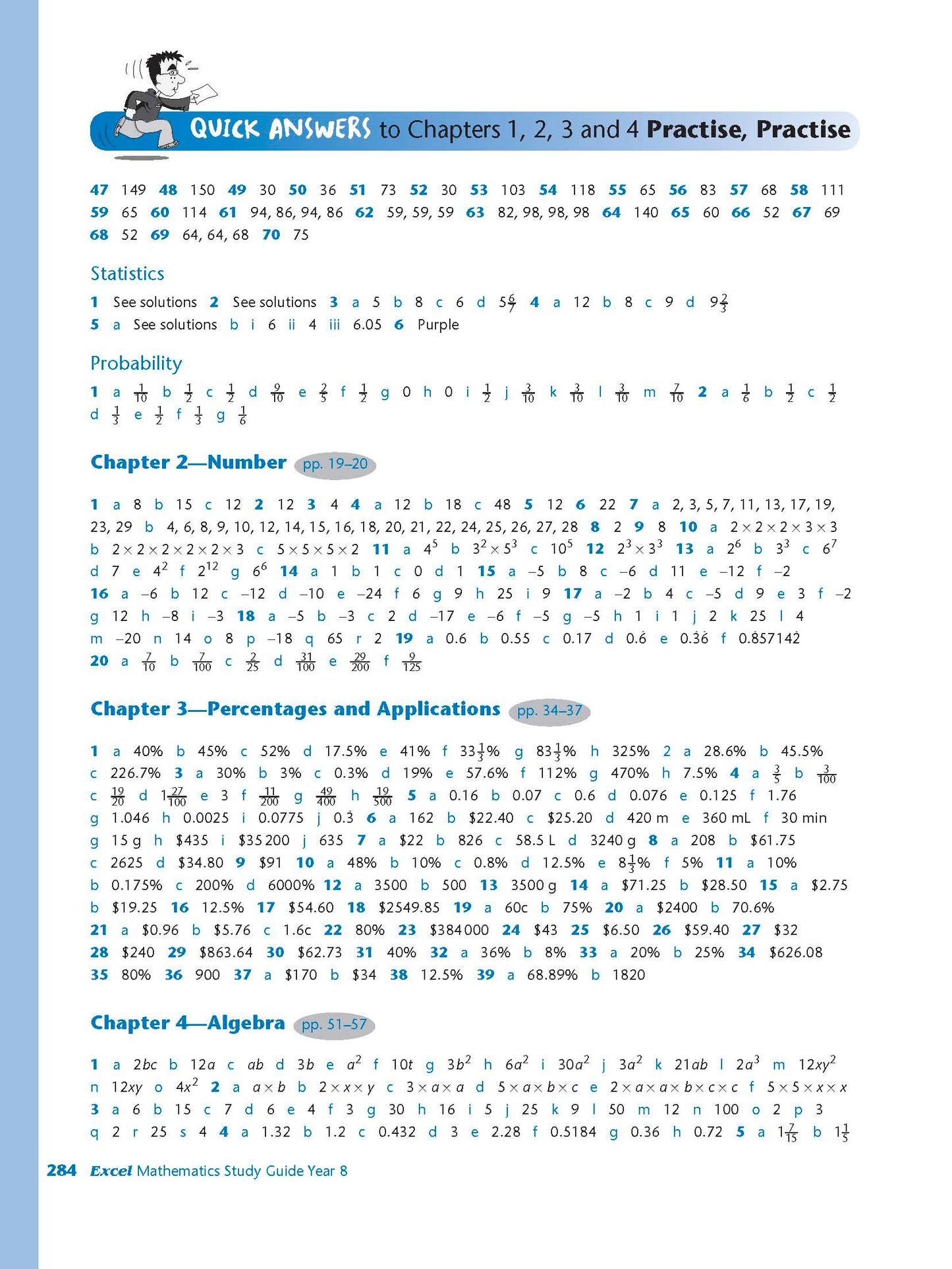 Excel Study Guide - Mathematics Year 8