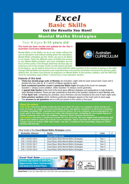 Excel Basic Skills - Mental Maths Strategies Year 4