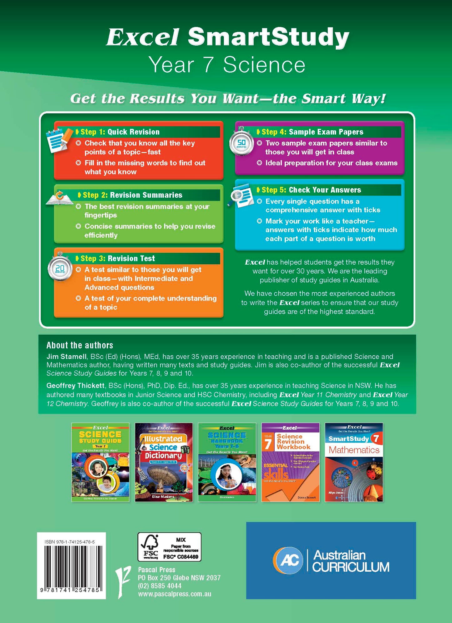 Excel SmartStudy - Science Year 7