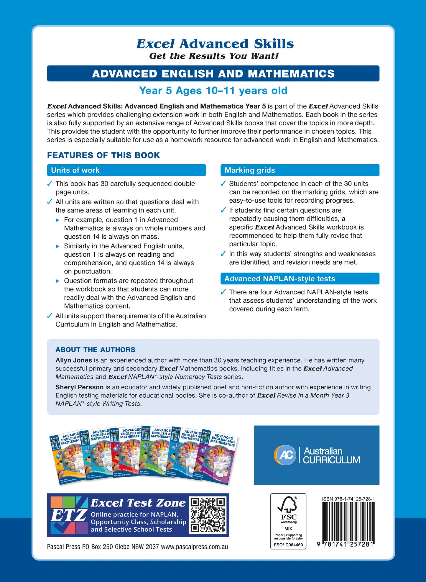Excel Advanced Skills - Advanced English and Mathematics Year 5