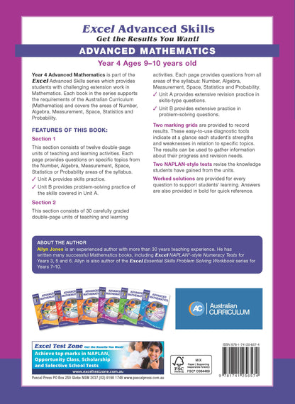 Excel Advanced Skills - Advanced Mathematics Year 4