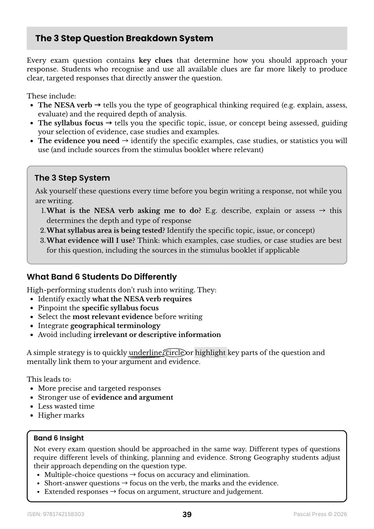 Excel 60 Days to Band 6: HSC Year 12 Geography (2027-2029)