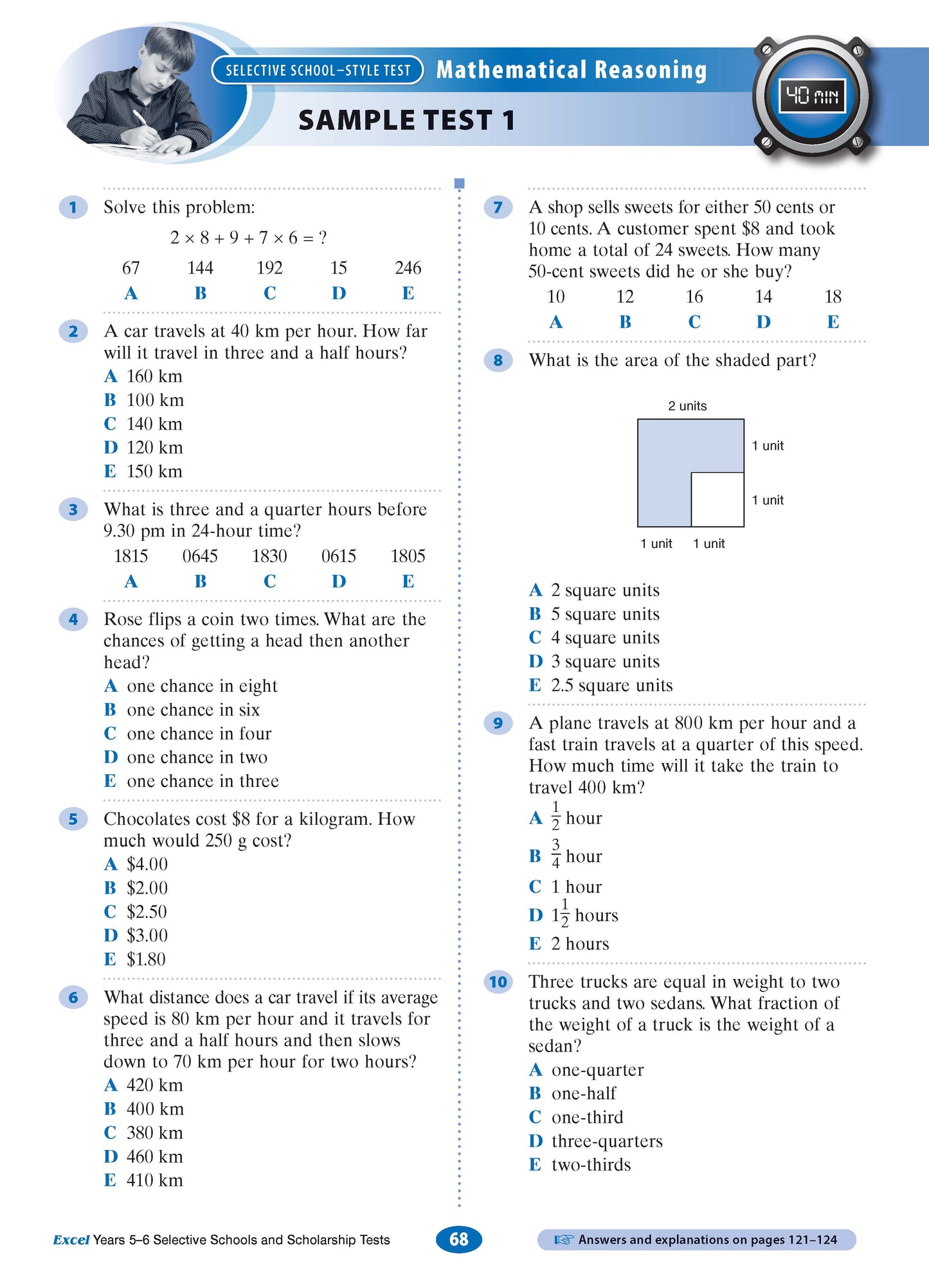 Excel Selective Schools and Scholarship Tests Years 5-6