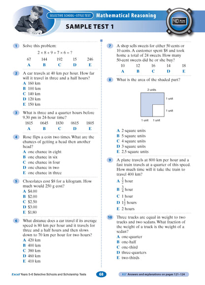 Excel Selective Schools and Scholarship Tests Years 5-6