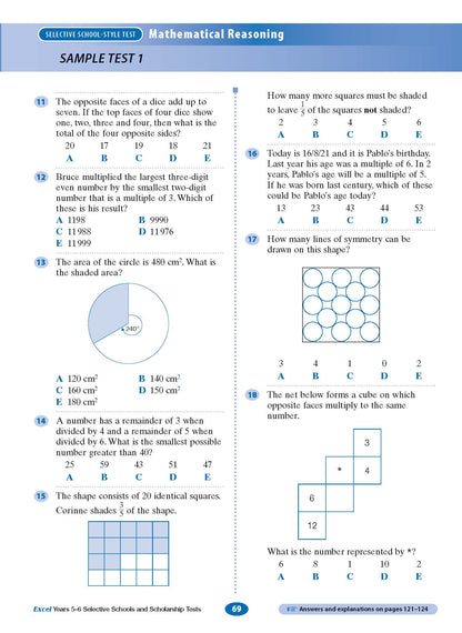 Excel Selective Schools and Scholarship Tests Years 5-6