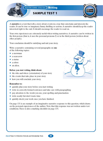 Excel Selective Schools and Scholarship Tests Years 5-6