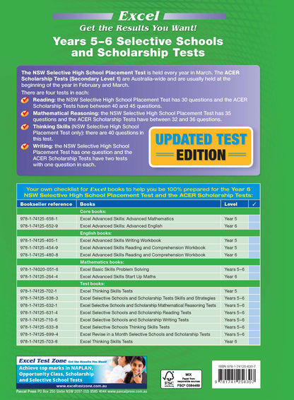 Excel Selective Schools and Scholarship Tests Years 5-6