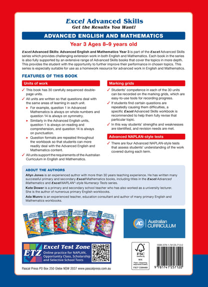 Excel Advanced Skills - Advanced English and Mathematics Year 3