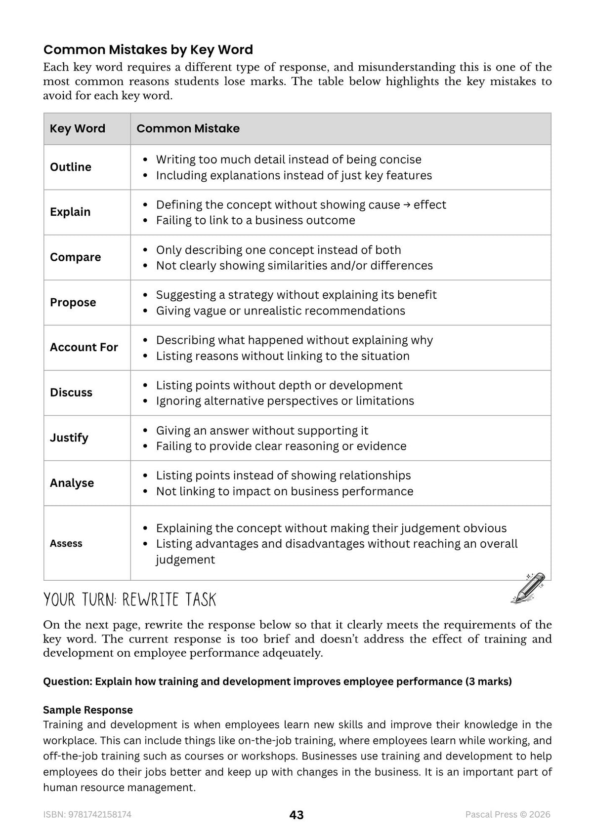 Excel 60 Days to Band 6: HSC Year 12 Business Studies (2027-2028)